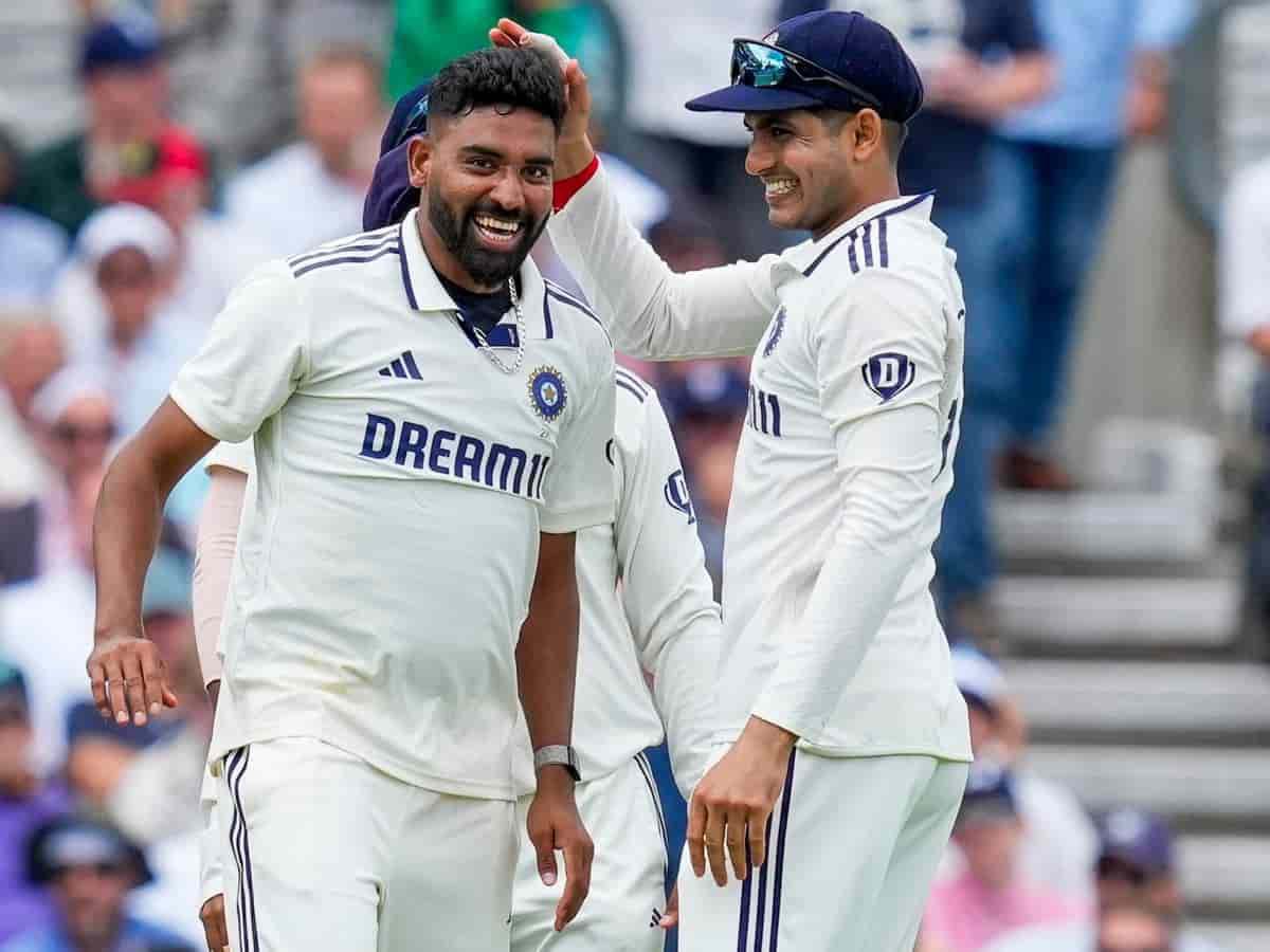 Mohammed Siraj and Shubman Gill celebrate India’s 6-run win against England in 5th Test 2025 – emotional moment after close victory