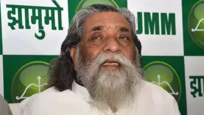 “झारखंड आंदोलन के दौरान शिबू सोरेन”