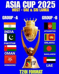 Asia Cup 2025 full tournament schedule graphic with match dates and venues