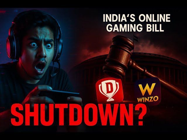"Online Gaming Bill 2025 के तहत गेमिंग सर्वरों का शटडाउन – भारत में नए नियम लागू"