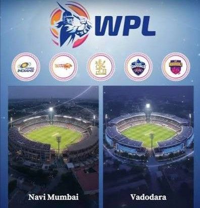 TATA WPL 2026 Official Schedule Poster showing all matches
