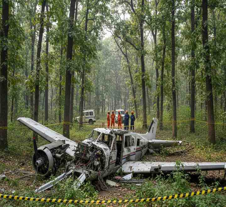 झारखंड एयर एम्बुलेंस हादसा: चतरा में क्रैश, 7 की मौत 2 झारखंड के चतरा जंगल में दुर्घटनाग्रस्त छोटा विमान, एयर एम्बुलेंस क्रैश स्थल