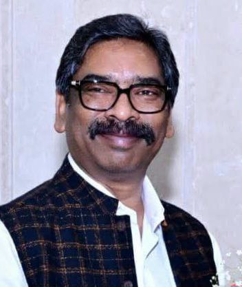 Jharkhand CM Hemant Soren launching 1477 new vehicles for Jharkhand Police in Ranchi