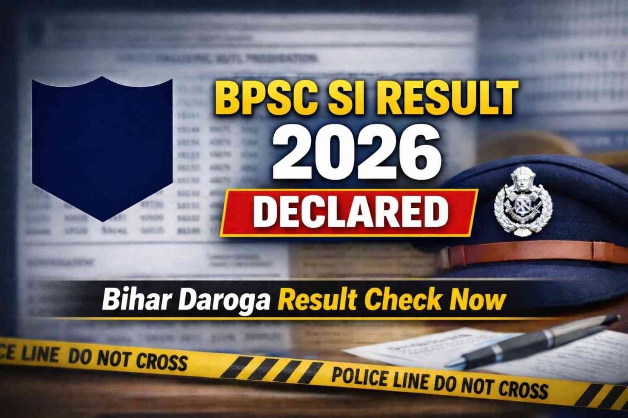 BPSC SI Result 2026 Bihar Daroga Result Declared